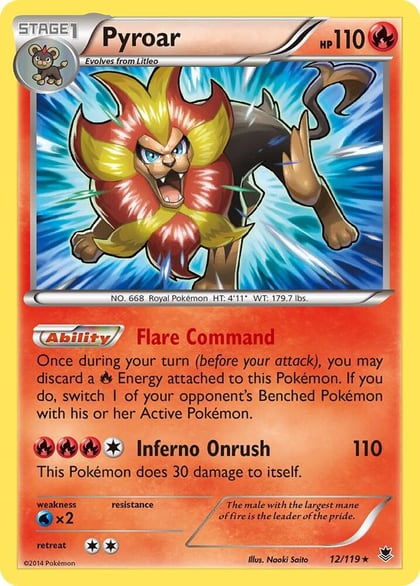 Pyroar, XY - Phantom Forces 12/119