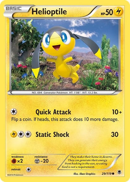 Helioptile (29), XY - Phantom Forces 29/119