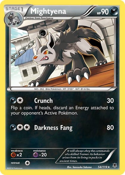 Mightyena, XY - Phantom Forces 54/119