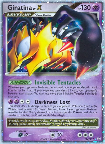 Giratina LV.X, Platinum 124/127