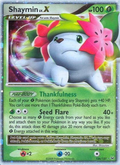 Shaymin Lv.X (Land Forme), Platinum 126/127