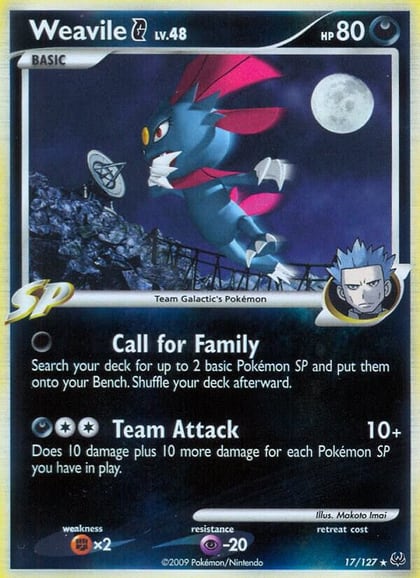 Weavile G, Platinum 17/127