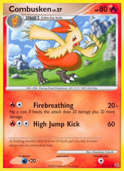 Combusken, Platinum 45/127