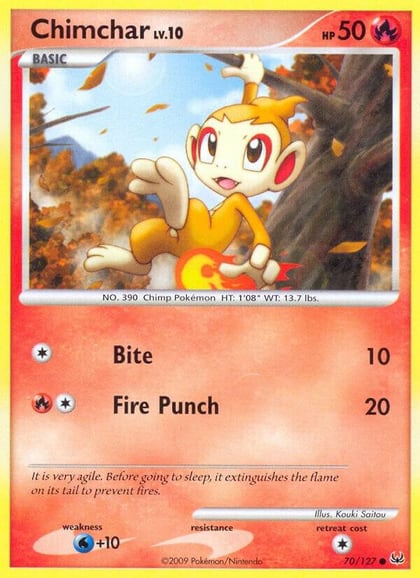 Chimchar, Platinum 70/127