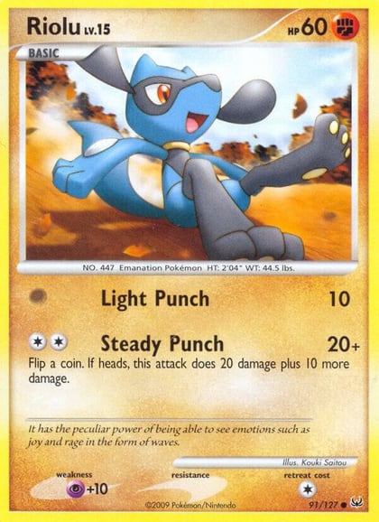 Riolu, Platinum 91/127