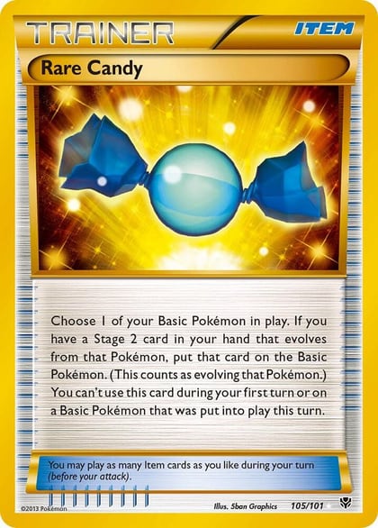Rare Candy (105 Secret Rare), Plasma Blast 105/101