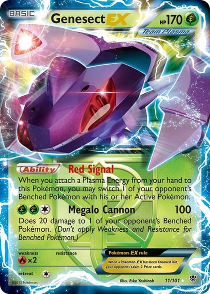 Genesect EX (Team Plasma), Plasma Blast 11/101