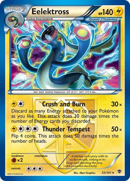 Eelektross (Team Plasma), Plasma Blast 33/101