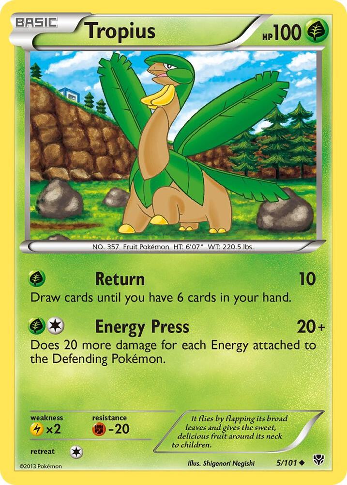 Tropius, Plasma Blast 5/101