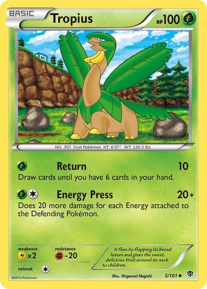 Tropius, Plasma Blast 5/101