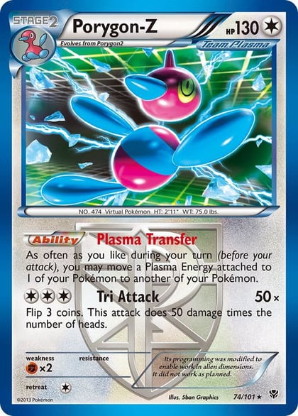 Porygon-Z (Team Plasma), Plasma Blast 74/101