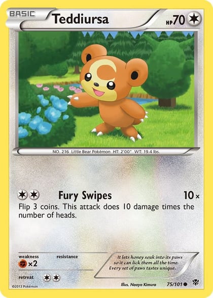 Teddiursa, Plasma Blast 75/101