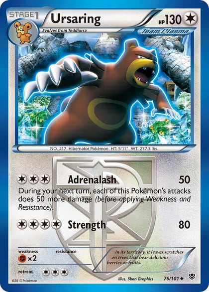 Ursaring (Team Plasma), Plasma Blast 76/101