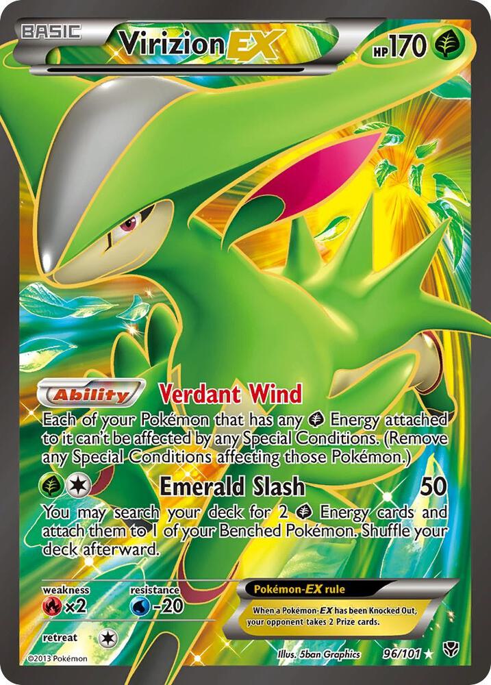 Virizion EX (Full Art), Plasma Blast 96/101