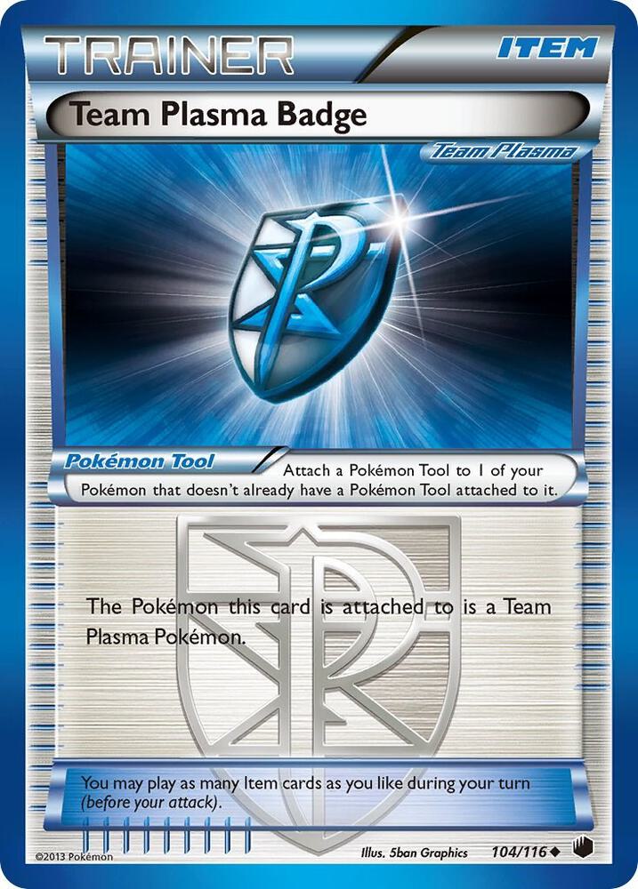 Team Plasma Badge (Team Plasma), Plasma Freeze 104/116