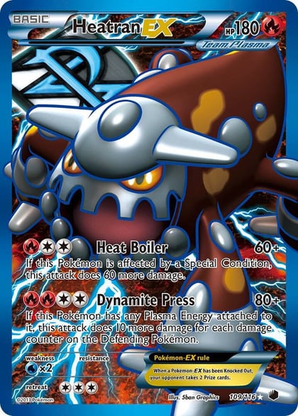 Heatran EX (Team Plasma) (Full Art), Plasma Freeze 109/116