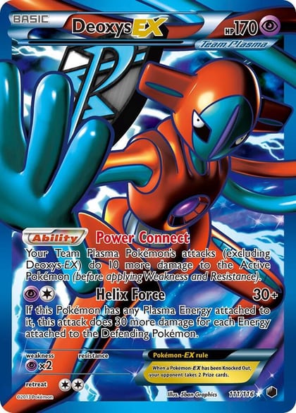 Deoxys EX (Team Plasma) (Full Art), Plasma Freeze 111/116