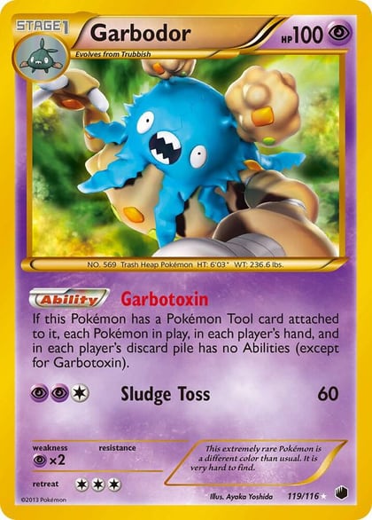 Garbodor (119 Secret Rare), Plasma Freeze 119/116