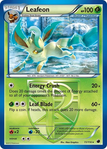 Leafeon (Team Plasma), Plasma Freeze 11/116