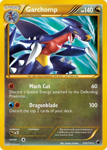 Garchomp (120 Secret Rare), Plasma Freeze 120/116