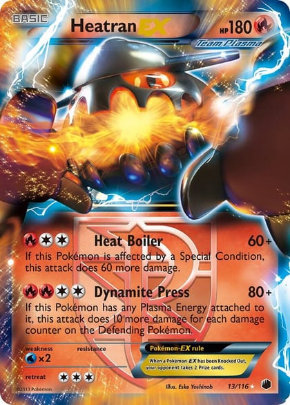Heatran EX (Team Plasma), Plasma Freeze 13/116