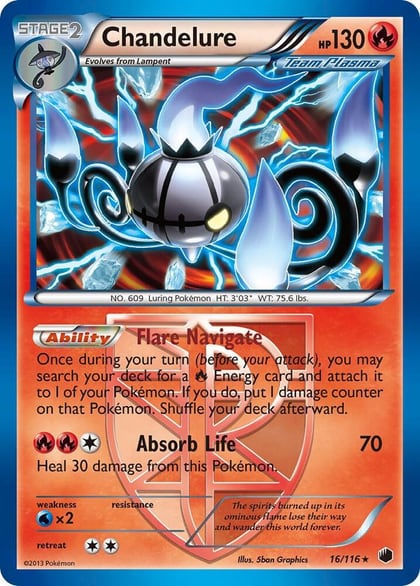 Chandelure (Team Plasma), Plasma Freeze 16/116