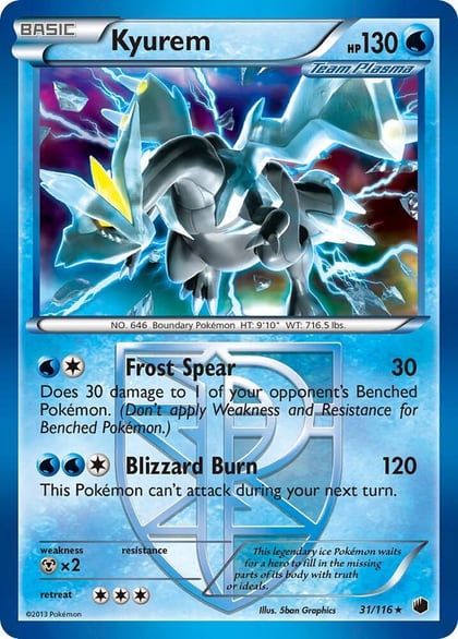 Kyurem (Team Plasma), Plasma Freeze 31/116