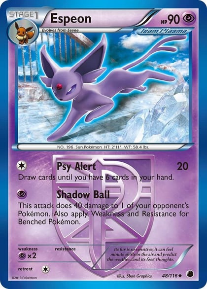 Espeon (Team Plasma), Plasma Freeze 48/116