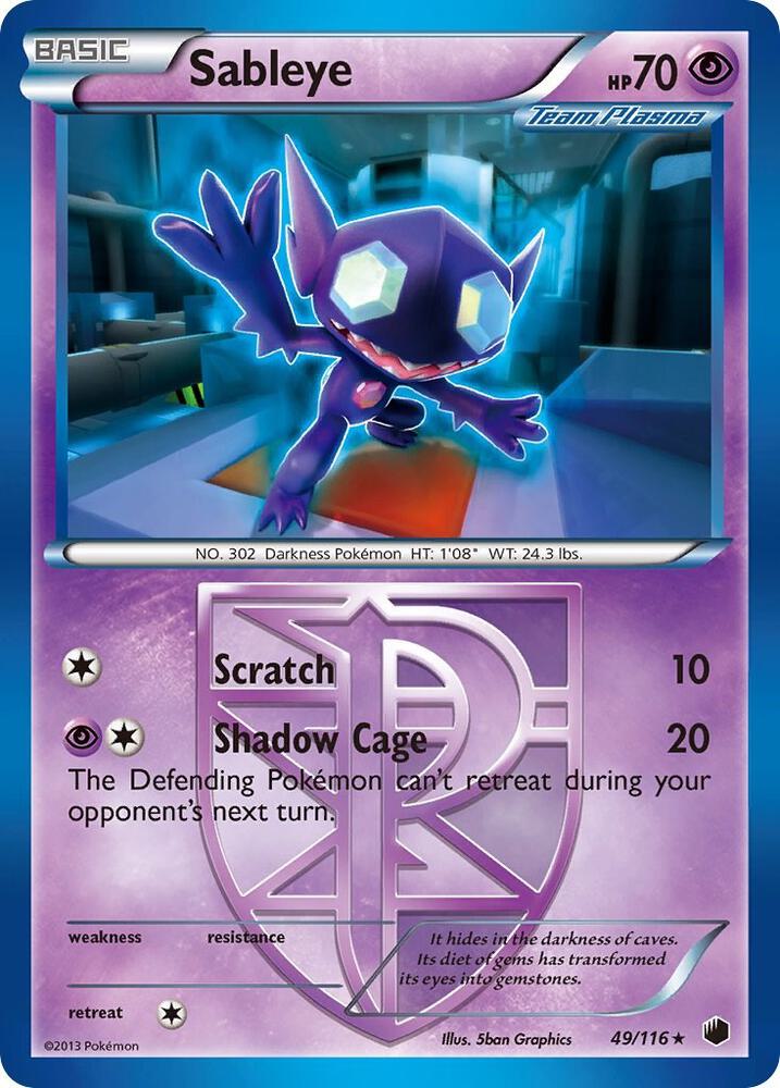 Sableye (Team Plasma), Plasma Freeze 49/116