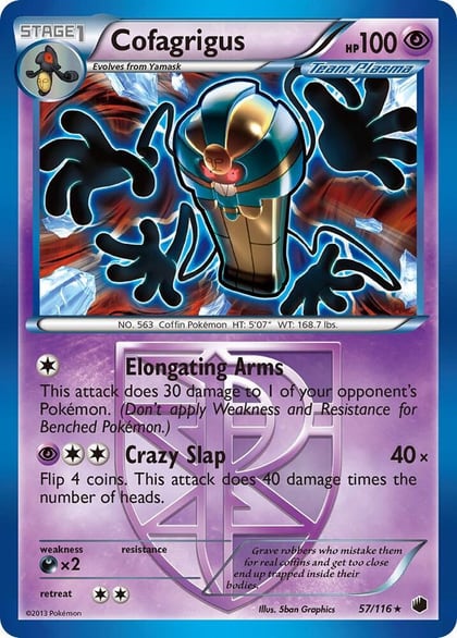 Cofagrigus (Team Plasma) (57), Plasma Freeze 57/116