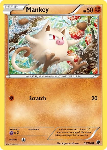 Mankey, Plasma Freeze 59/116