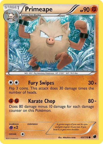 Primeape, Plasma Freeze 60/116