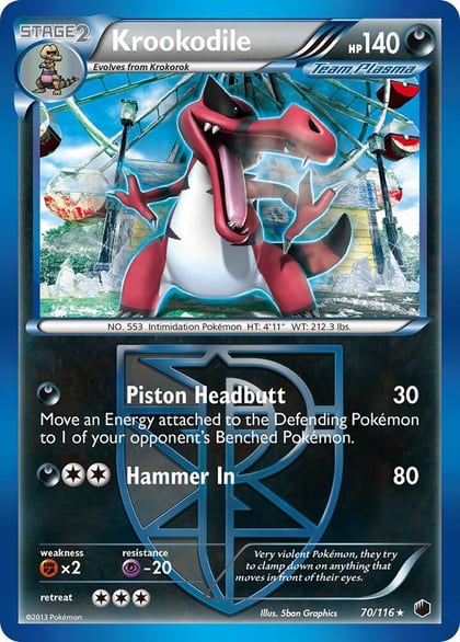 Krookodile (Team Plasma), Plasma Freeze 70/116