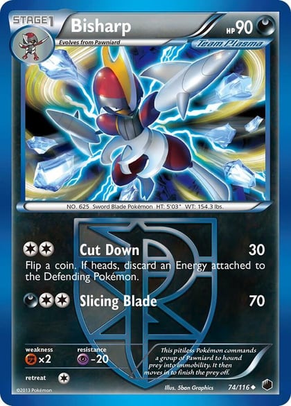 Bisharp (Team Plasma) (74), Plasma Freeze 74/116