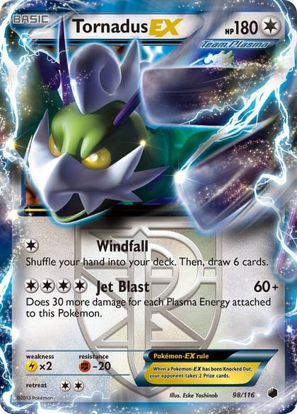 Tornadus EX (Team Plasma), Plasma Freeze 98/116