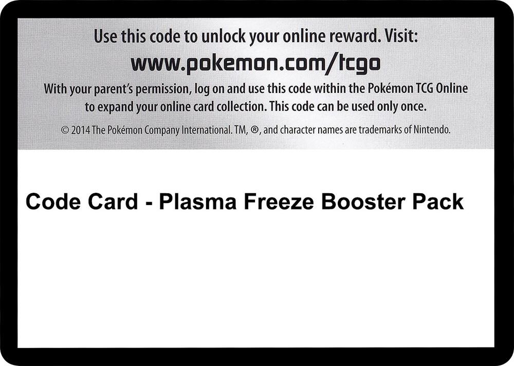 Code Card - Plasma Freeze Booster Pack, Plasma Freeze P280563
