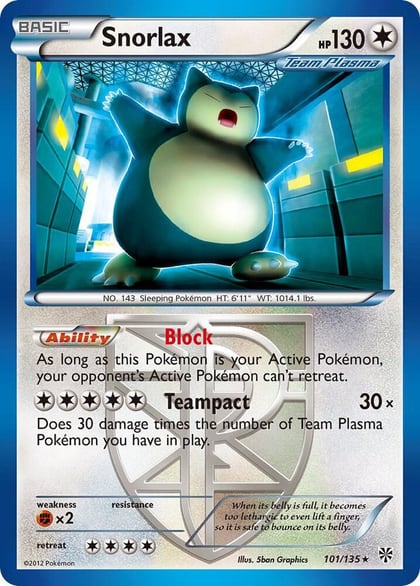 Snorlax (Team Plasma), Plasma Storm 101/135