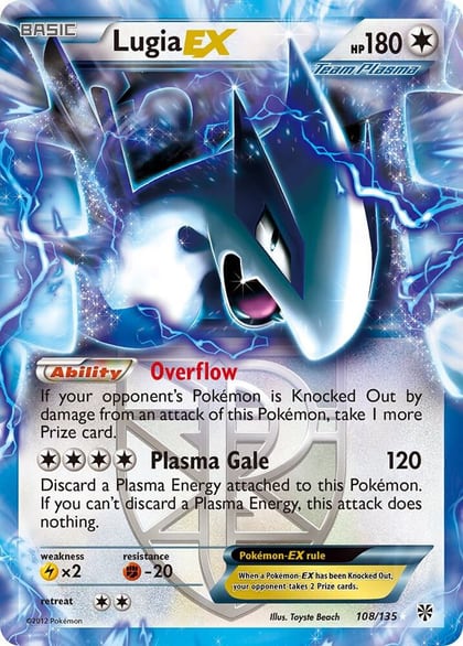 Lugia EX (Team Plasma), Plasma Storm 108/135