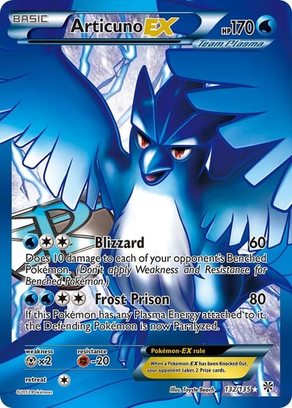 Articuno EX (Team Plasma) (132 Full Art), Plasma Storm 132/135