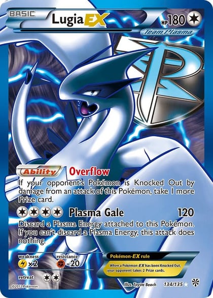 Lugia EX (Team Plasma) (134 Full Art), Plasma Storm 134/135