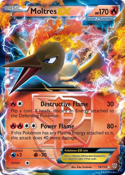 Moltres EX (Team Plasma), Plasma Storm 14/135