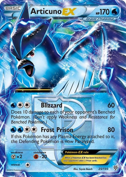 Articuno EX (Team Plasma), Plasma Storm 25/135