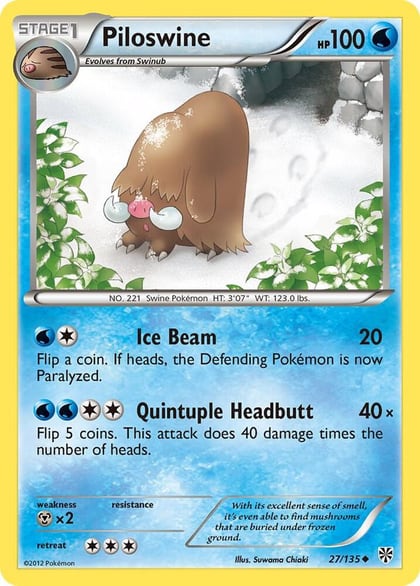 Piloswine, Plasma Storm 27/135