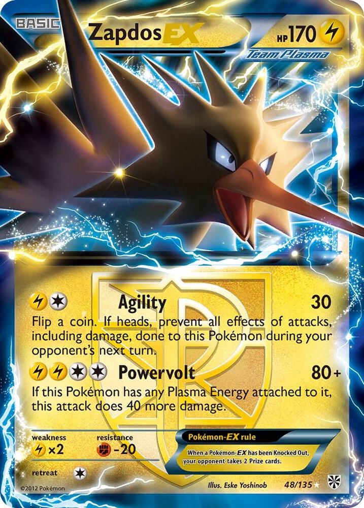 Zapdos EX (Team Plasma), Plasma Storm 48/135