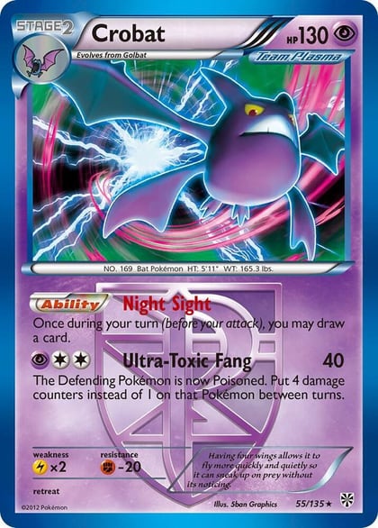 Crobat (Team Plasma), Plasma Storm 55/135