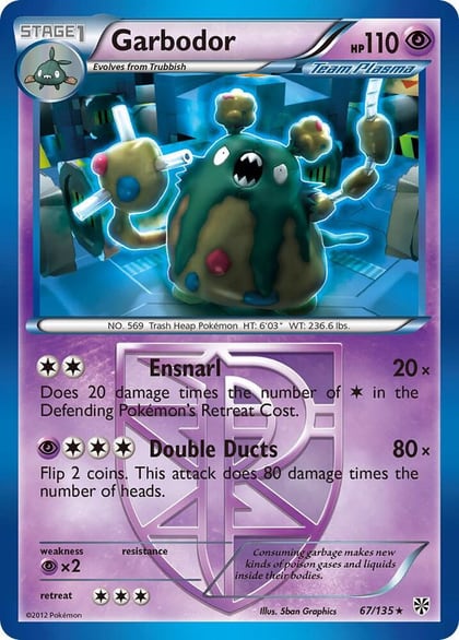 Garbodor (Team Plasma) (67), Plasma Storm 67/135