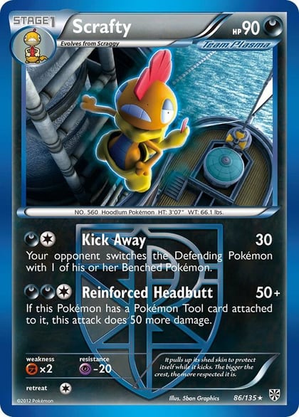 Scrafty (Team Plasma), Plasma Storm 86/135