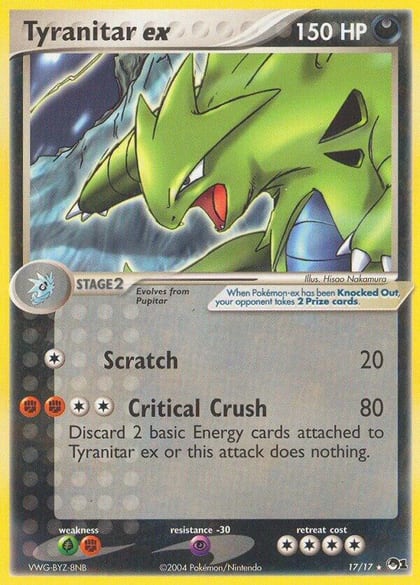 Tyranitar ex (Holo), POP Series 1 017/017
