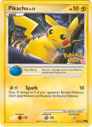 Pikachu (Pokemon Day Stamped), POP Series 6 009/017