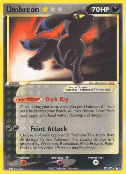 Umbreon Star, POP Series 5 017/017